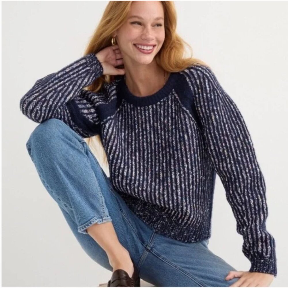 J. Crew Space Dyed Crewneck Sweater - S